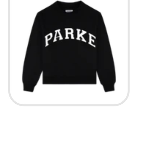 Rare  PARKE Black Crew Neck Sweater L-XL - Picture 2 of 2